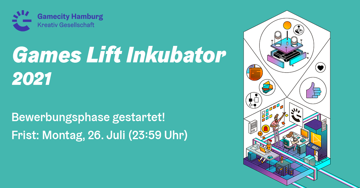 Games Lift Inkubator 2021 Bewerbungsphase gestartet Grafik