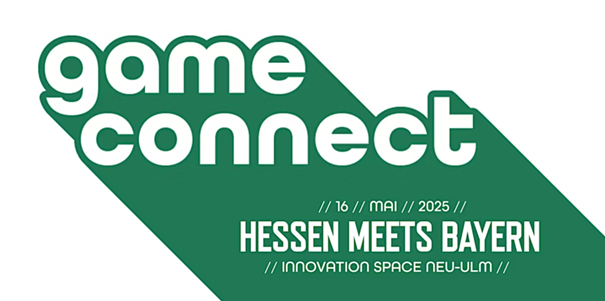Logo der game connect Hessen meets Bayern in Neu-Ulm. Quelle/Autor: Games/Bavaria + game Hessen