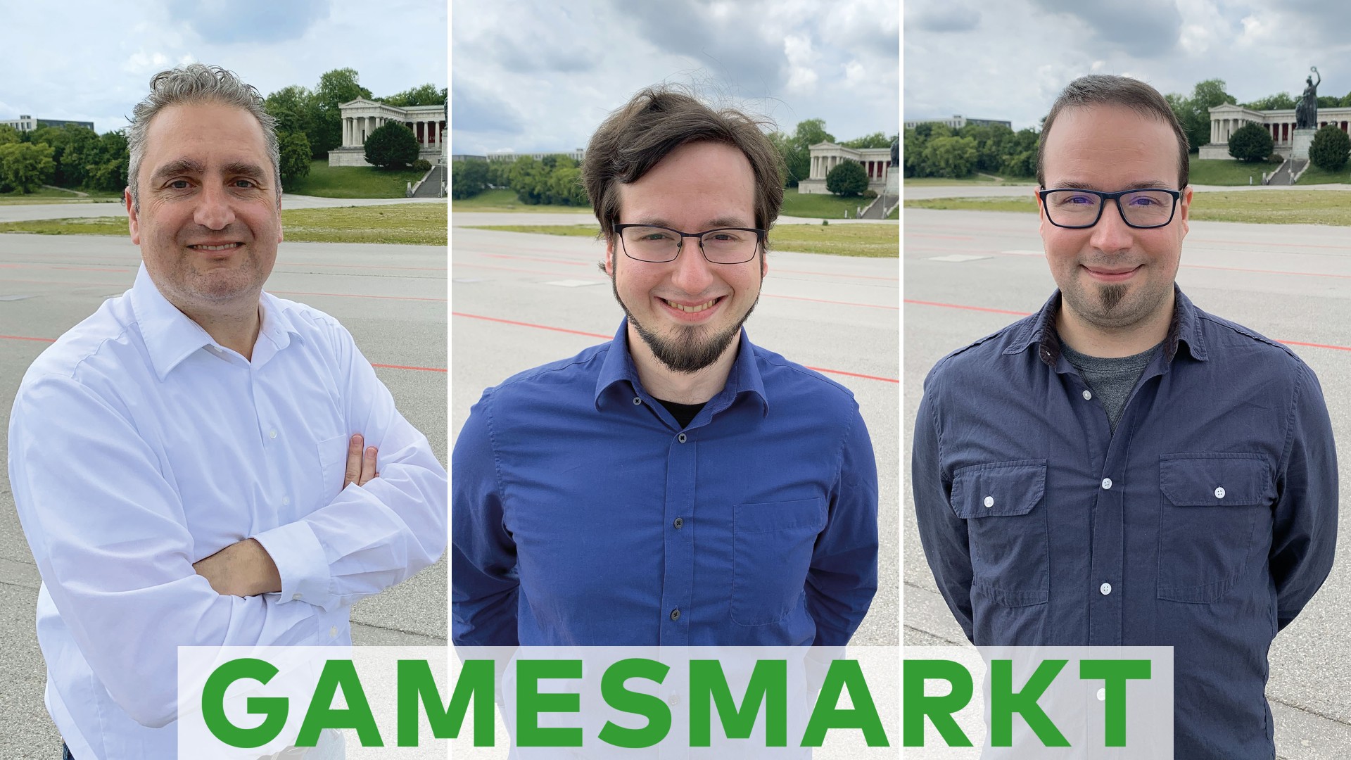 Von links: Stephan Steininger, Pascal Wagner und Marcel Kleffmann, die neuen Eigentümer von GamesMarkt. (Quelle/Autor: GamesMarkt)