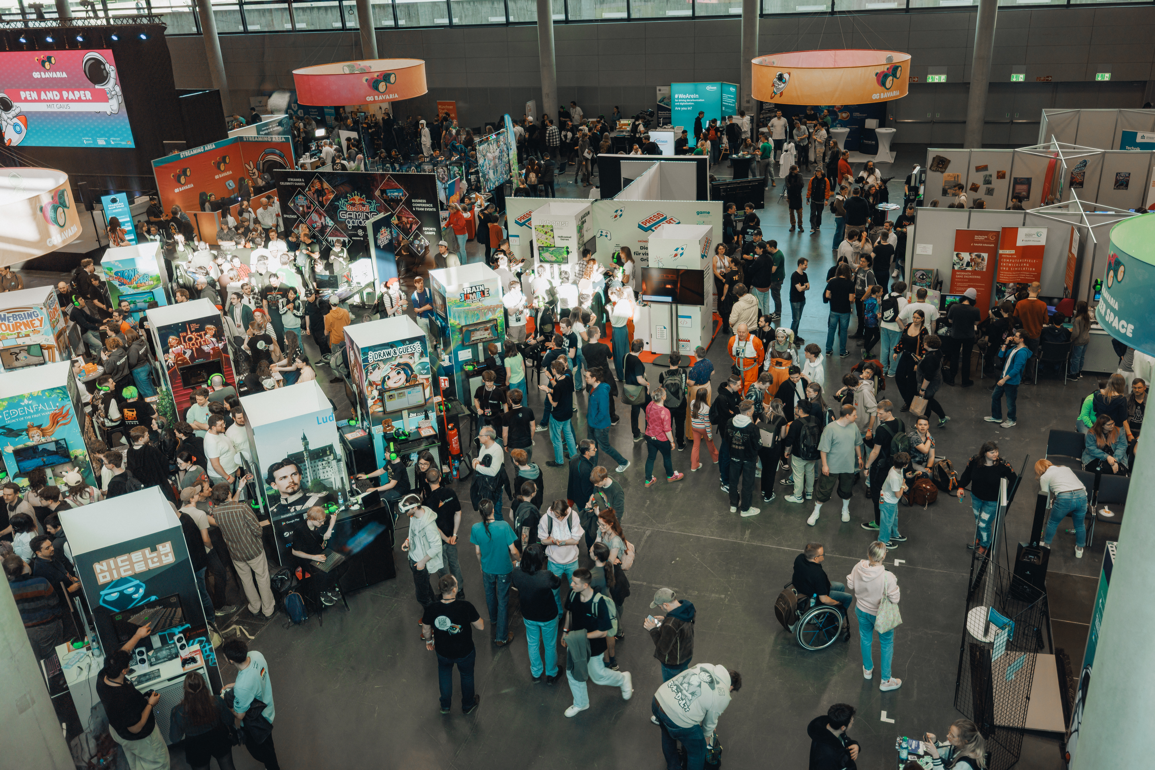 Einblicke in die GG Bavaria 2026 in München. Quelle: Games/Bavaria, Autor: eosAndy