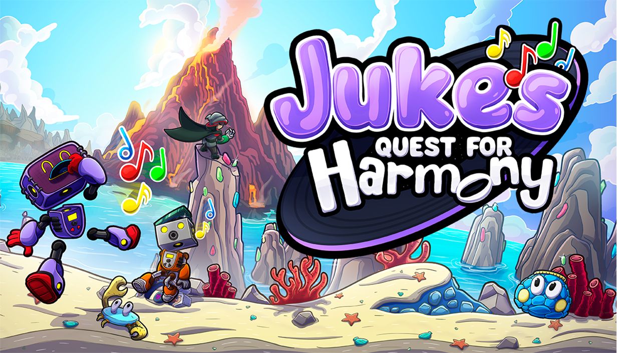 Keyvisual vom Indie-Game "Juke's Quest for Harmony" von Shadowmoss Games. Quelle/Autor: Shadowmoss Games